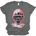 Valentine Baseball Catcher Mask Ice Cream Drip Tee For Boys Unisex Jersey T-Shirt