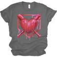 Valentines Day Baseball Red Heart Dab Boys Girls Kids Unisex Jersey T-Shirt