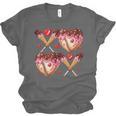 Valentines Day Drip Heart Baseball XOXO Boys Kids Men Sport Unisex Jersey T-Shirt