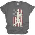 Vintage American Flag Baseball Batter Patriotic Home Run Unisex Jersey T-Shirt Vintage American Flag Baseball Batter Patriotic Home Run Unisex Jersey T-Shirt