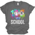 Women's 100 Days Of School Dripping Baseball Boys Kids Teacher Unisex Jersey T-Shirt