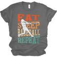Women's Eat Sleep Baseball Repeat Vintage Player Sport Lover Retro Unisex Jersey T-Shirt Women's Eat Sleep Baseball Repeat Vintage Player Sport Lover Retro Unisex Jersey T-Shirt