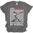 Women's I Hit 100 Days Of School Baseball 100th Day Boys Kids Unisex Jersey T-Shirt