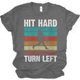 Women's Retro Hit Hard Run Fast Turn Left Baseball Lover Unisex Jersey T-Shirt Women's Retro Hit Hard Run Fast Turn Left Baseball Lover Unisex Jersey T-Shirt