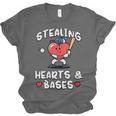 Women's Valentines Day Baseball Stealing Hearts Bases Boys Kids Men Unisex Jersey T-Shirt Women's Valentines Day Baseball Stealing Hearts Bases Boys Kids Men Unisex Jersey T-Shirt