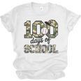 100 Days Of School Camo Baseball Camouflage For Kids Unisex Jersey T-Shirt