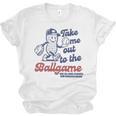 Take Me Out To The Ball Game Retro Peanuts Baseball Sports Unisex Jersey T-Shirt
