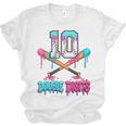 Baseball 10 Year Old Ice Cream Drip 10th Bday Double Digits Unisex Jersey T-Shirt Baseball 10 Year Old Ice Cream Drip 10th Bday Double Digits Unisex Jersey T-Shirt