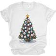 Baseball Christmas Tree Men Boys Youth Santa Sports Unisex Jersey T-Shirt