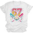 Baseball Drip 6 7 Number 67 Six Seven Meme Boys Kids Unisex Jersey T-Shirt Baseball Drip 6 7 Number 67 Six Seven Meme Boys Kids Unisex Jersey T-Shirt