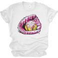 Baseball Glove Drip Shirt Ice Cream Dripping Girls Pocket Premium Unisex Jersey T-Shirt
