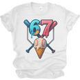 Baseball Ice Cream Drip 67 Six Seven Gen Alpha Slang Meme Unisex Jersey T-Shirt Baseball Ice Cream Drip 67 Six Seven Gen Alpha Slang Meme Unisex Jersey T-Shirt