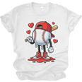Baseball Ice Cream Drip Valentines Day Sports For Kids Boys Unisex Jersey T-Shirt