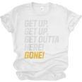 Baseball Player Get Up Get Outta Here Gone Home Run Unisex Jersey T-Shirt