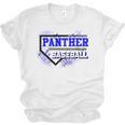 Blue Panther Baseball Home Plate Game Day Mascot Panther Unisex Jersey T-Shirt Blue Panther Baseball Home Plate Game Day Mascot Panther Unisex Jersey T-Shirt