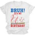 Bruh It's My 2nd Birthday Boy Baseball Themed Party Unisex Jersey T-Shirt
