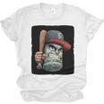 Cool Dollar Bill Guy With Cap And Baseball Costume Premium Tri-Blend Unisex Jersey T-Shirt Cool Dollar Bill Guy With Cap And Baseball Costume Premium Tri-Blend Unisex Jersey T-Shirt