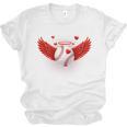 Cute Baseball &Cupid Wings Happy Valentines Boys Men Unisex Jersey T-Shirt