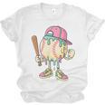 Cute Baseball Ice Cream Drip For Girls & Boys 2 Sides Unisex Jersey T-Shirt