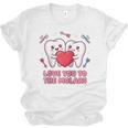 Cute Dentist Valentine Love You To The Molars Teeth Pun Raglan Baseball Tee Unisex Jersey T-Shirt