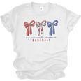My Favorite Season Is Baseball Coquette Bow Game Day Mom Sis Unisex Jersey T-Shirt My Favorite Season Is Baseball Coquette Bow Game Day Mom Sis Unisex Jersey T-Shirt