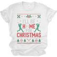 I’Ll Be Home For Christmas Baseball Ugly Sweater Art Unisex Jersey T-Shirt I’Ll Be Home For Christmas Baseball Ugly Sweater Art Unisex Jersey T-Shirt