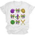 Mardi Gras Baseball Coquette Bow Fat Tuesday Parade Girls Unisex Jersey T-Shirt Mardi Gras Baseball Coquette Bow Fat Tuesday Parade Girls Unisex Jersey T-Shirt