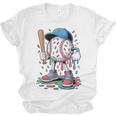 Melting Slime Sprinkle Baseball Mascot With Bat Unisex Jersey T-Shirt Melting Slime Sprinkle Baseball Mascot With Bat Unisex Jersey T-Shirt