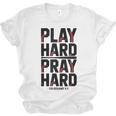 Play Hard Pray Hard Youth Boy Christian Baseball Jesus Unisex Jersey T-Shirt Play Hard Pray Hard Youth Boy Christian Baseball Jesus Unisex Jersey T-Shirt