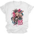 Punk Girl With Anger Kanji And Baseball Bat Unisex Jersey T-Shirt Punk Girl With Anger Kanji And Baseball Bat Unisex Jersey T-Shirt