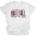 Retro Checkered Tired But Caffeinated Baseball Mom Leopard Unisex Jersey T-Shirt Retro Checkered Tired But Caffeinated Baseball Mom Leopard Unisex Jersey T-Shirt