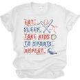 Retro Eat Sleep Take Kids To Sports Repeat Game Day Baseball Unisex Jersey T-Shirt Retro Eat Sleep Take Kids To Sports Repeat Game Day Baseball Unisex Jersey T-Shirt
