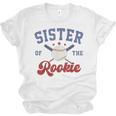 Sister Of Rookie 1st Birthday Baseball Boy Family Matching Unisex Jersey T-Shirt