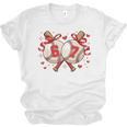 Six Seven 67 Meme Baseball Coquette Bow Valentine Unisex Jersey T-Shirt