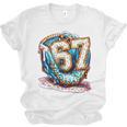 Six Seven Baseball Lifestyle 67 Meme Gen Alpha Slang Premium Tri-Blend Unisex Jersey T-Shirt