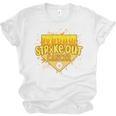 Strike Out Childhood Cancer Boys Baseball Drip Gold Ribbon Unisex Jersey T-Shirt Strike Out Childhood Cancer Boys Baseball Drip Gold Ribbon Unisex Jersey T-Shirt