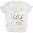 I Struck Out 100 Days Of School Baseball Fan Students Batter Premium Tri-Blend Unisex Jersey T-Shirt