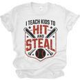 I Teach Kids To Hit And Steal Baseball Softball Coach Premium Tri-Blend Unisex Jersey T-Shirt I Teach Kids To Hit And Steal Baseball Softball Coach Premium Tri-Blend Unisex Jersey T-Shirt