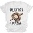 Never Underestimate Old Man Plays Baseball In His Seventies Unisex Jersey T-Shirt Never Underestimate Old Man Plays Baseball In His Seventies Unisex Jersey T-Shirt