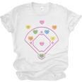 Valentine Heart Love Cute Baseball Softball Lover Sayings Unisex Jersey T-Shirt Valentine Heart Love Cute Baseball Softball Lover Sayings Unisex Jersey T-Shirt