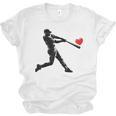 Valentines Day Baseball Batter Silhouette Heart Men Boys Kid Unisex Jersey T-Shirt Valentines Day Baseball Batter Silhouette Heart Men Boys Kid Unisex Jersey T-Shirt