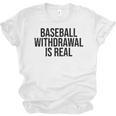 Vintage Baseball Withdrawal Is Real Premium Tri-Blend Unisex Jersey T-Shirt Vintage Baseball Withdrawal Is Real Premium Tri-Blend Unisex Jersey T-Shirt