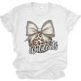 Wildcats Baseball Leopard Print Coquette Bow Mascot Game Day Unisex Jersey T-Shirt Wildcats Baseball Leopard Print Coquette Bow Mascot Game Day Unisex Jersey T-Shirt