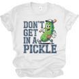 Youth Baseball Catcher Humor Don’t Get In A Pickle Unisex Jersey T-Shirt Youth Baseball Catcher Humor Don’t Get In A Pickle Unisex Jersey T-Shirt