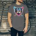 Baseball 10 Year Old Boy Ice Cream Drip 10th Birthday Player Unisex Jersey T-Shirt Baseball 10 Year Old Boy Ice Cream Drip 10th Birthday Player Unisex Jersey T-Shirt