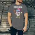 Baseball 6th Birthday Boy Ice Cream Drip Bruh I'm 6 Year Old Unisex Jersey T-Shirt Baseball 6th Birthday Boy Ice Cream Drip Bruh I'm 6 Year Old Unisex Jersey T-Shirt