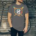 Baseball 8 Year Old Ice Cream Drip 8th Birthday Boy Number 8 Unisex Jersey T-Shirt