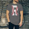 Baseball Alphabet Monogram Initial Letter R Unisex Jersey T-Shirt