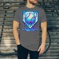 Baseball Drip Ice Cream Blue Glow Melt Ball Graphic Unisex Jersey T-Shirt Baseball Drip Ice Cream Blue Glow Melt Ball Graphic Unisex Jersey T-Shirt