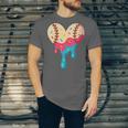 Baseball Drip Melting Ice Cream Baseball Heart Boys Girls Unisex Jersey T-Shirt Baseball Drip Melting Ice Cream Baseball Heart Boys Girls Unisex Jersey T-Shirt